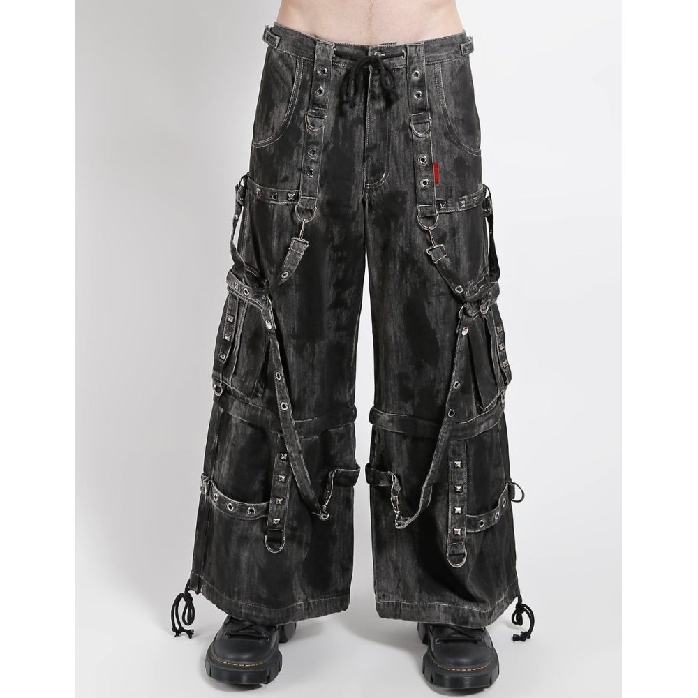 Pantalon Gothique TRIPP NYC Taille 2XL Noir Et Blanc - Style Punk Y2K Vintage, Neuf Sans étiquettes